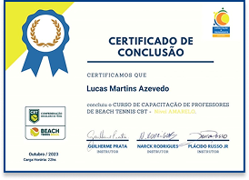 Certificado n&iacute;vel amarelo