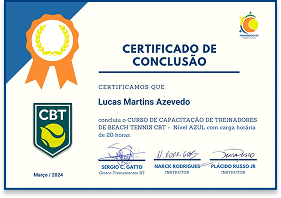 Certificado n&iacute;vel azul