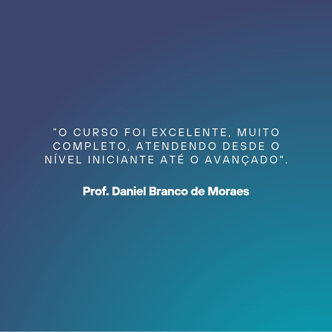 Feedback de aluno da capacitação Forehand