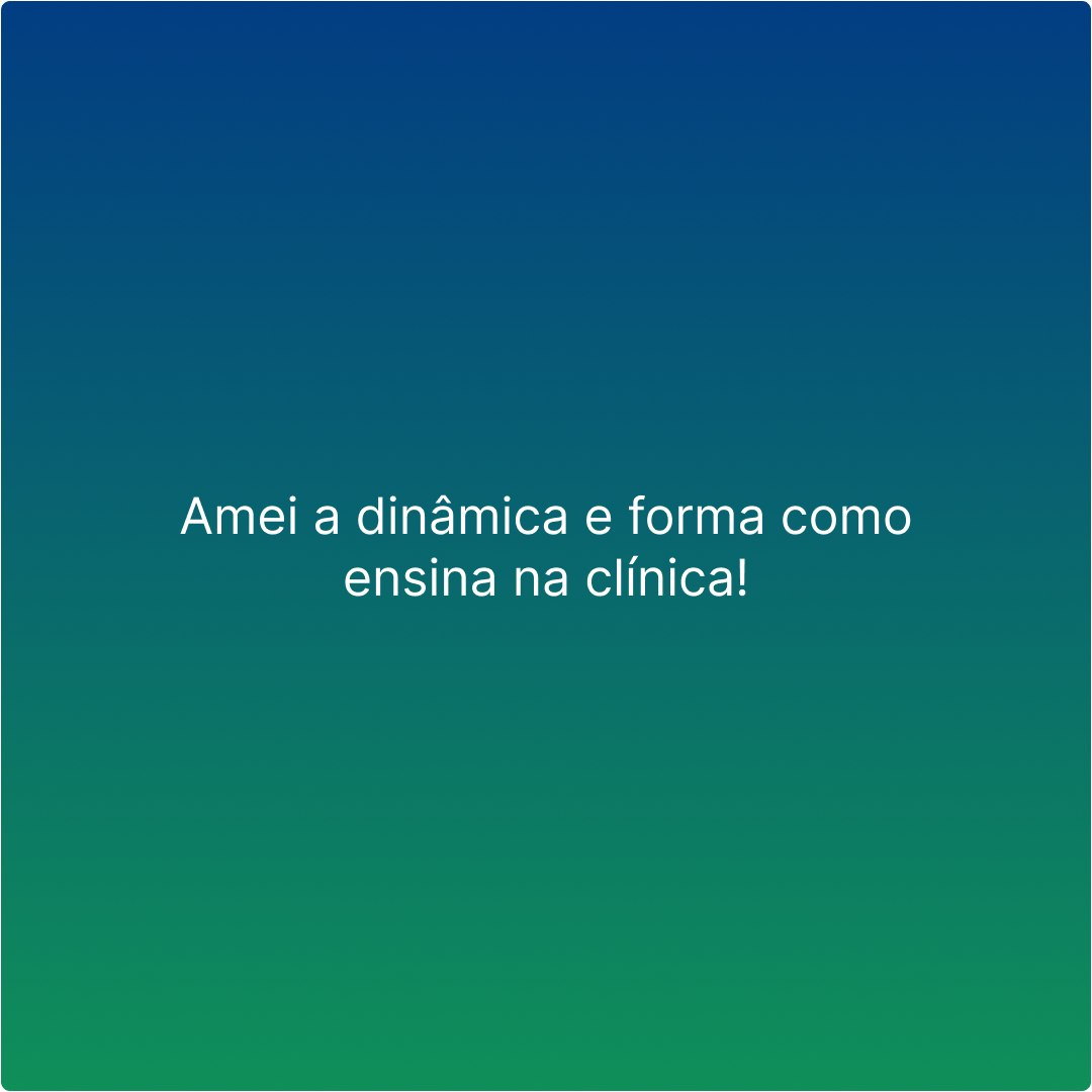 Feedback de aluno das Cl&iacute;nicas Forehand